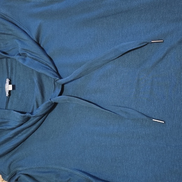 T by Talbots Cowlneck, Long Sleeve, Dark Teal, A-line Dress - Picture 8 of 8